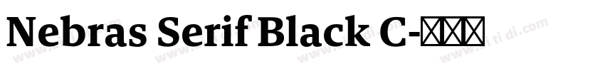 Nebras Serif Black C字体转换